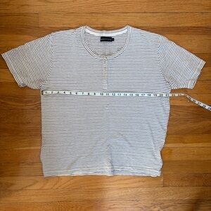United by Blue red and blue striped Henley size XL
